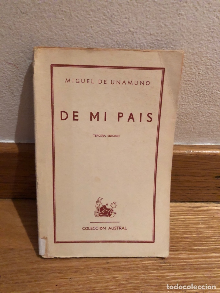 Libros de segunda mano: Miguel de Unamuno de mi pa&iacute;s