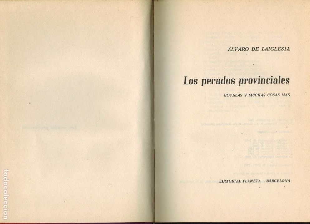 Libros de segunda mano: LOS PECADOS PROVINCIALES - Foto 1