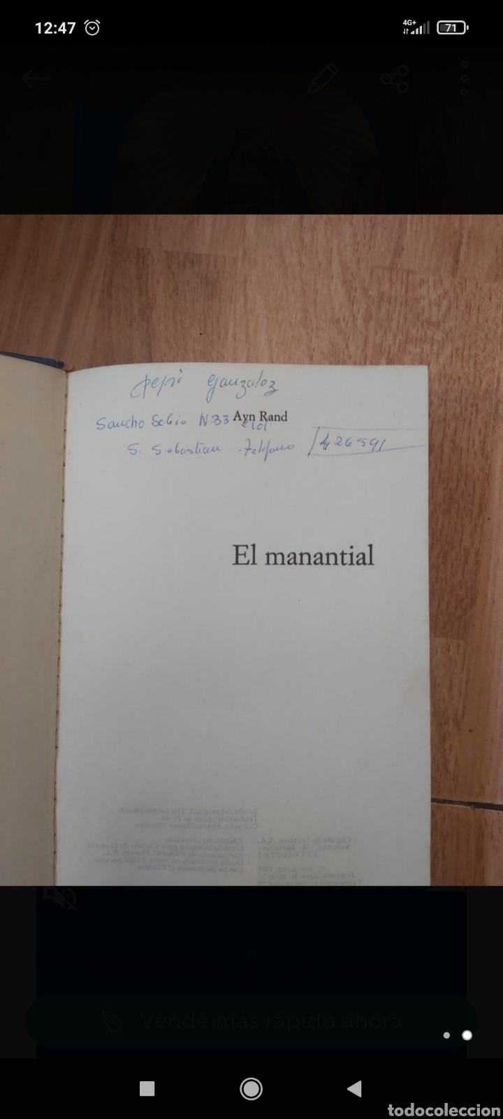 Libros de segunda mano: El manantial,Any Rand - Foto 2