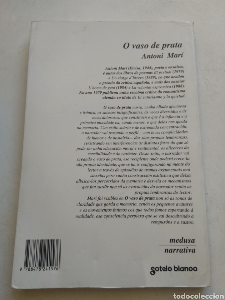 Libros de segunda mano: O VASO DE PRATA/ANTONIO MARI - Foto 3