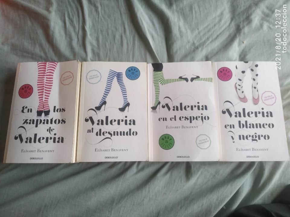 Libros de segunda mano: Lote 4 libros En los zapatos de Valeria. V. Al Desnudo, V. En el espejo, v. Blanco Negro E. Benave