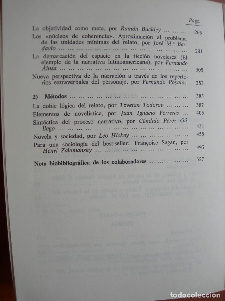 Libros de segunda mano: TEOR&Iacute;A DE LA NOVELA / VVAA - Foto 4