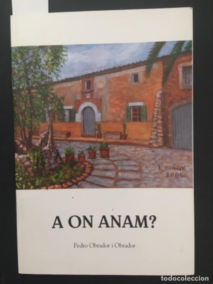 Libros de segunda mano: A ON ANAM ?, PEDRO OBRADOR OBRADOR, FELANITX, MALLORCA