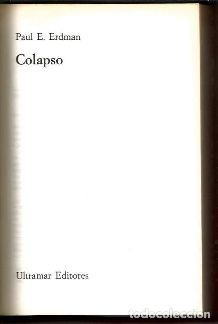 Libros de segunda mano: LIBRO, &rdquo;COLAPSO&rdquo;, DE PAUL E. ERDMAN, ED. ULTRAMAR 1977 - Foto 2