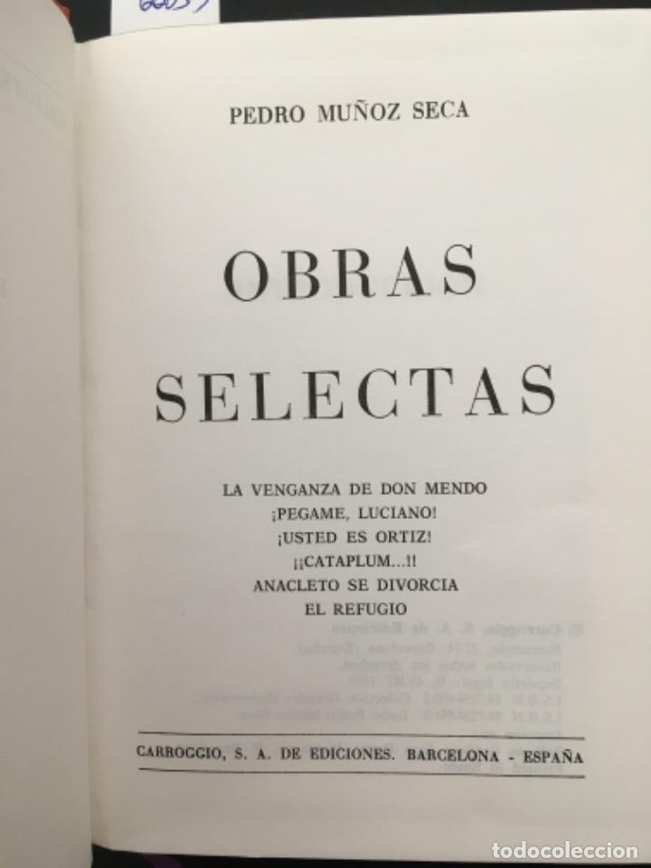 Livres d'occasion: BIBLIOTECA LITERARIA CARROGGIO, PEDRO MU&Ntilde;OZ SECA, OBRAS SELECTAS
