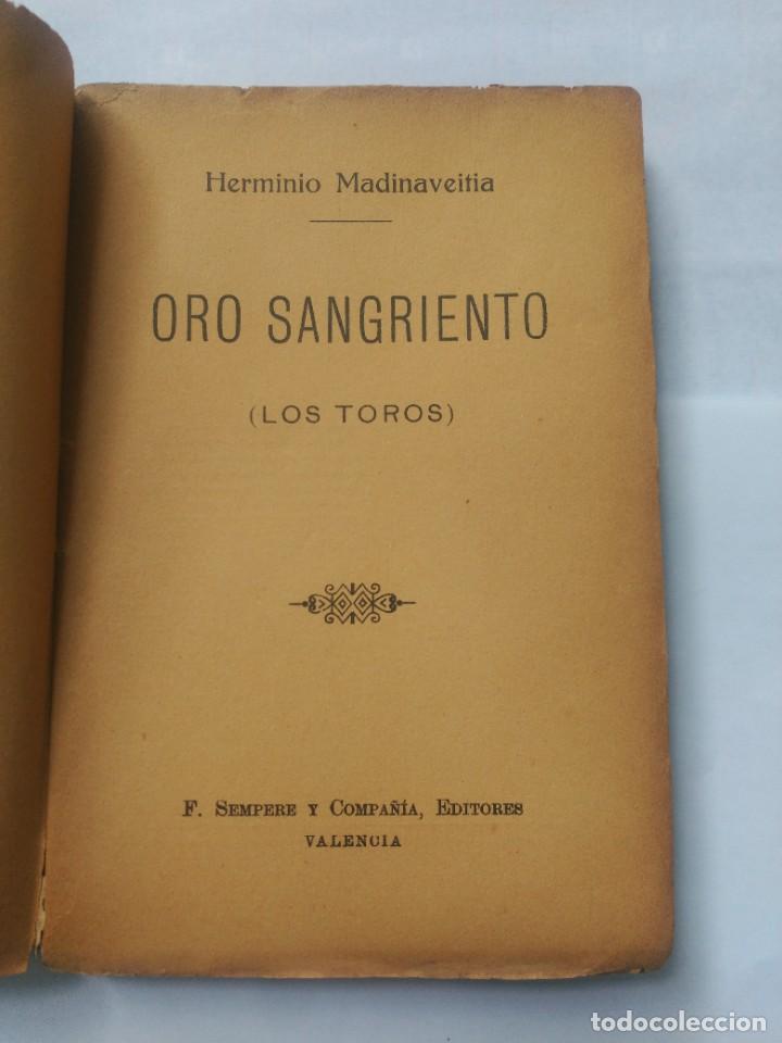 Libros de segunda mano: Oro Sangriento - Foto 3