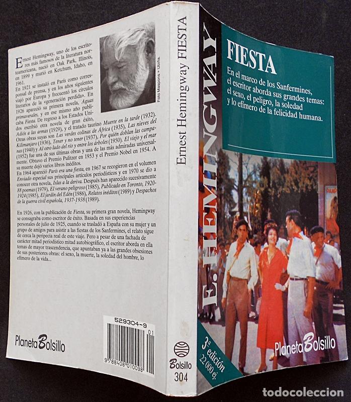 Libros de segunda mano: Fiesta - Ernest Hemingway - Planeta (1993) - Foto 3
