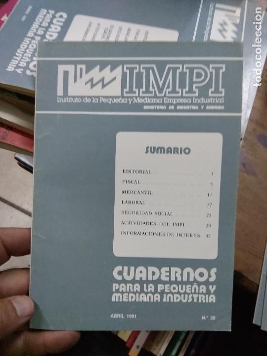 Libri di seconda mano: Cuadernos para la peque&ntilde;a y mediana ind&uacute;stria n&ordm; 28 1981. L.27525