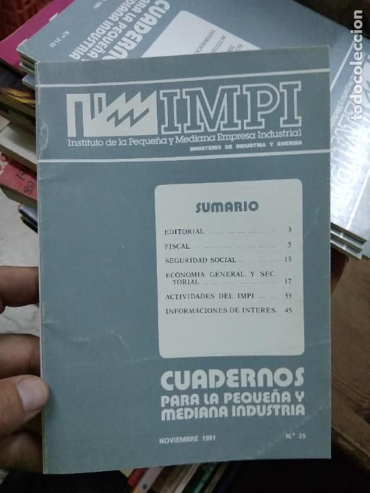 Gebrauchte B&uuml;cher: Cuadernos para la peque&ntilde;a y mediana ind&uacute;stria n&ordm; 35 1981. L.27527
