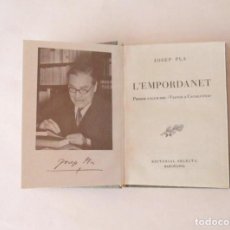 Libros de segunda mano: L'EMPORDANET - JOSEP PLA. Lote 286237678