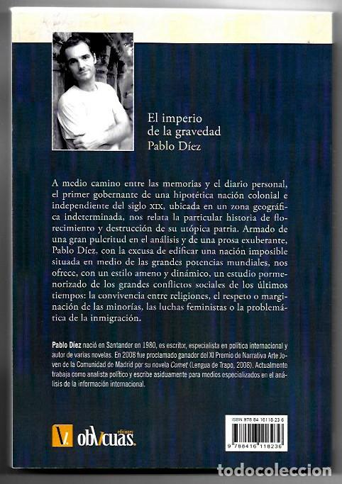 Libros de segunda mano: Pablo D&iacute;ez . El imperio de la gravedad - Foto 2