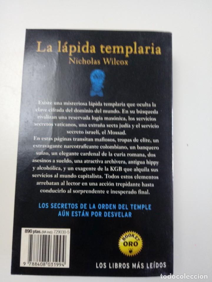 Libros de segunda mano: La l&aacute;pida templaria (Nicholas Wilcox) - Foto 3