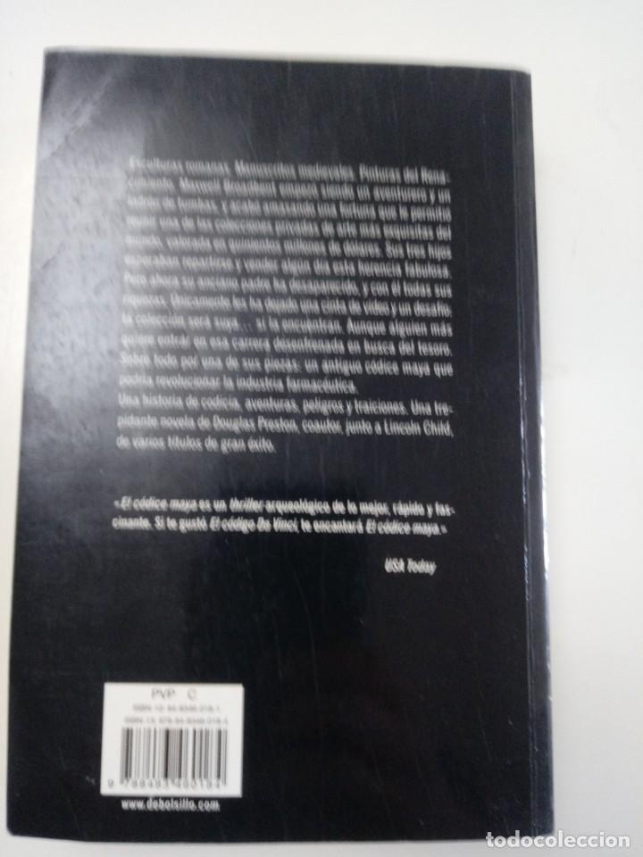 Libros de segunda mano: El c&oacute;dice maya (Douglas Preston) - Foto 3