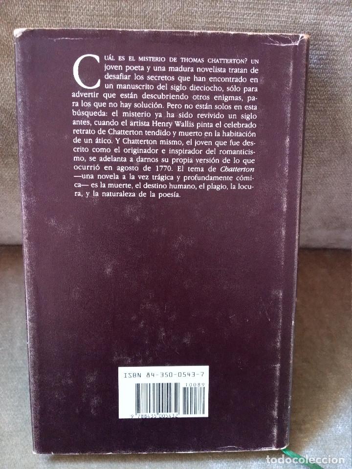 Libros de segunda mano: PETER ACKROYD - CHATTERTON - EDHASA, 1989 - Foto 3