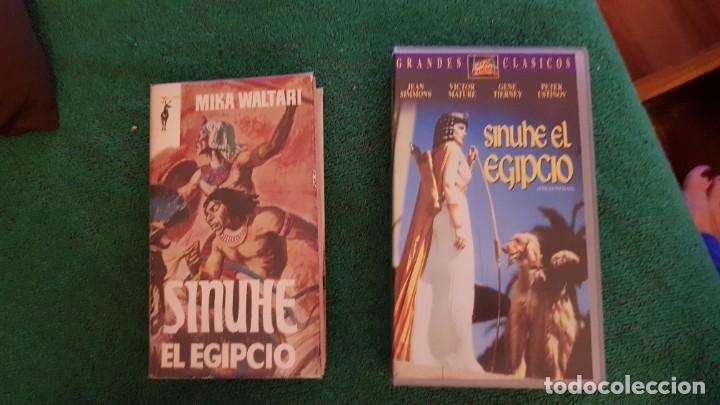 Libros de segunda mano: Sinuh&eacute; el egipcio. Libro 1963 y VHS - Foto 1