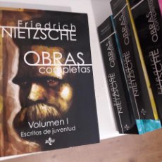 Livres d'occasion: FRIEDRICH NIETZSCHE ,TECNOS 4 VOL, 2011, OBRAS COMPLETAS. Lote 287250283