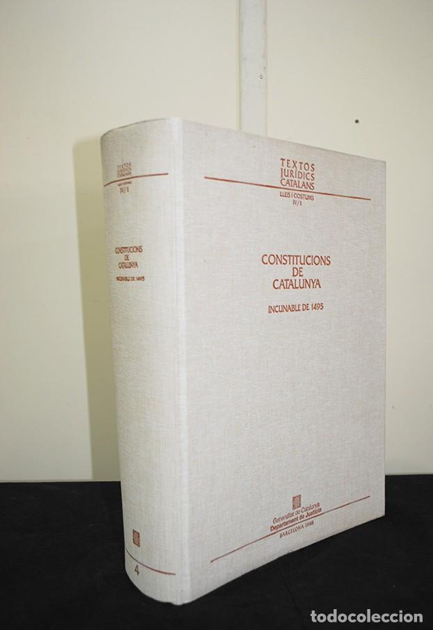 Libros de segunda mano: LIBRO REIMPRESI&Oacute;N CONSTITUCIONS DE CATALUNYA - Foto 1
