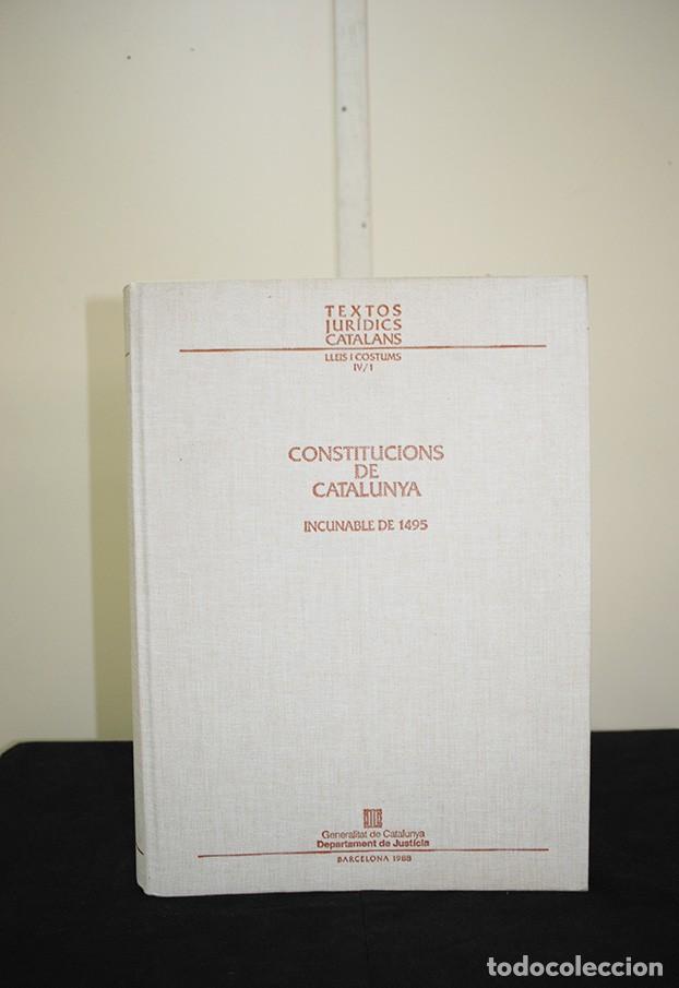 Libros de segunda mano: LIBRO REIMPRESI&Oacute;N CONSTITUCIONS DE CATALUNYA - Foto 2