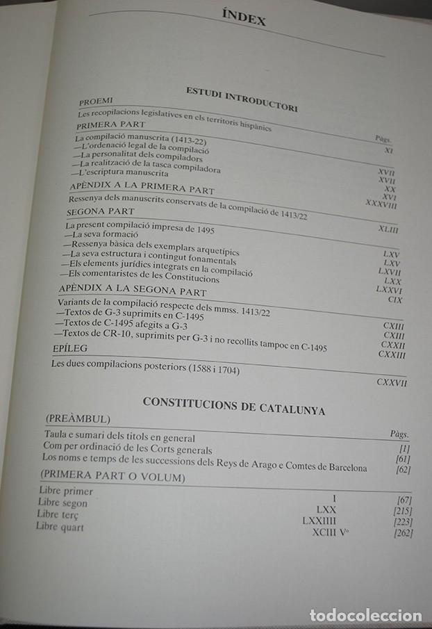 Libros de segunda mano: LIBRO REIMPRESI&Oacute;N CONSTITUCIONS DE CATALUNYA - Foto 11