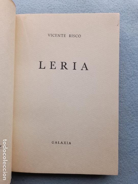 Libros de segunda mano: Leria. Vicente Risco. A&ntilde;o 1970. - Foto 2