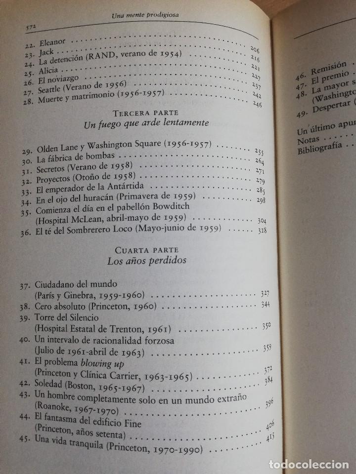 Libros de segunda mano: UNA MENTE PRODIGIOSA (SYLVIA NASAR) - Foto 4