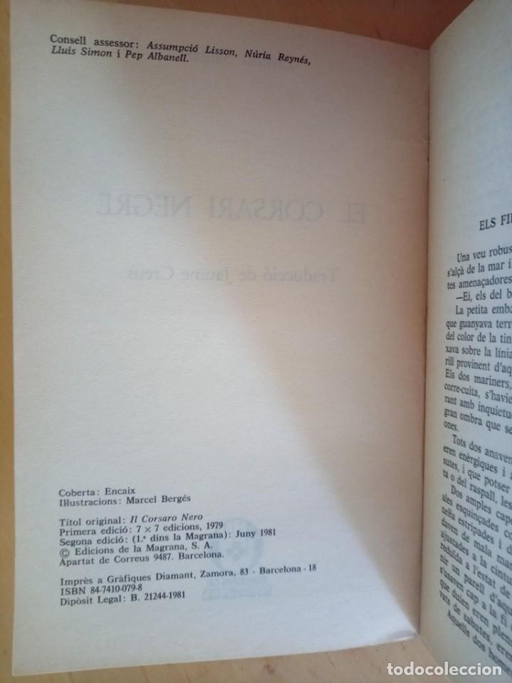 Libros de segunda mano: EMILIO SALGARI EL CORSARI NEGRE - Foto 4