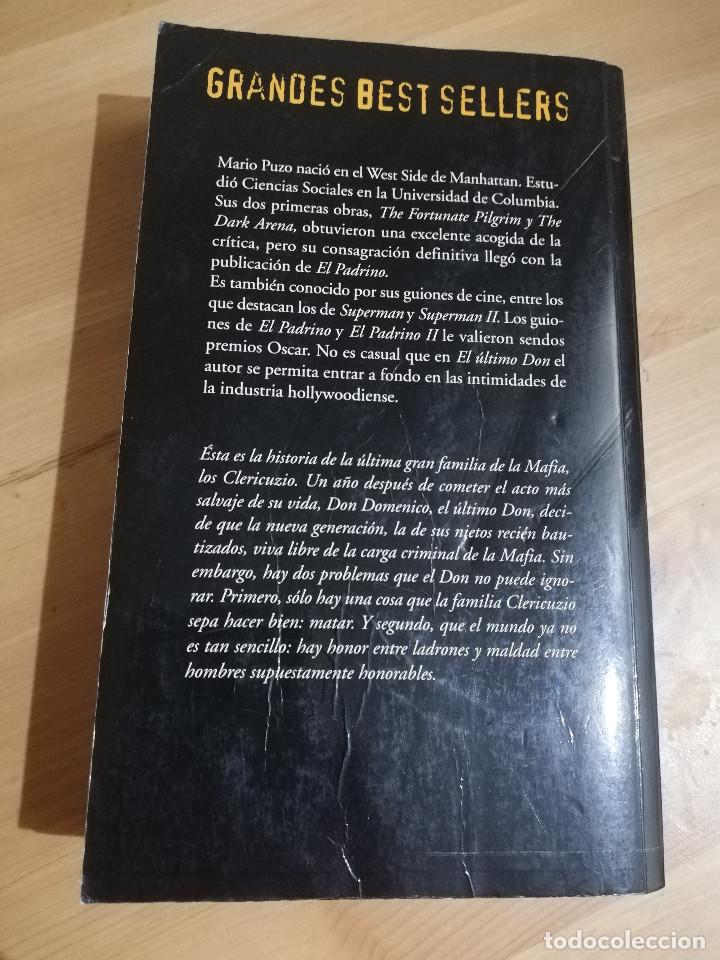 Libros de segunda mano: EL &Uacute;LTIMO DON (MARIO PUZO) - Foto 4