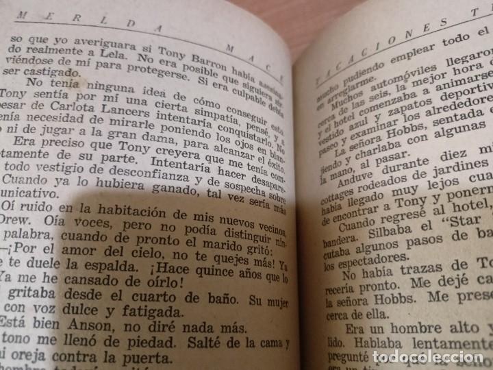 Libros de segunda mano: Vacaciones tr&aacute;gicas - Merida Mace - Foto 6