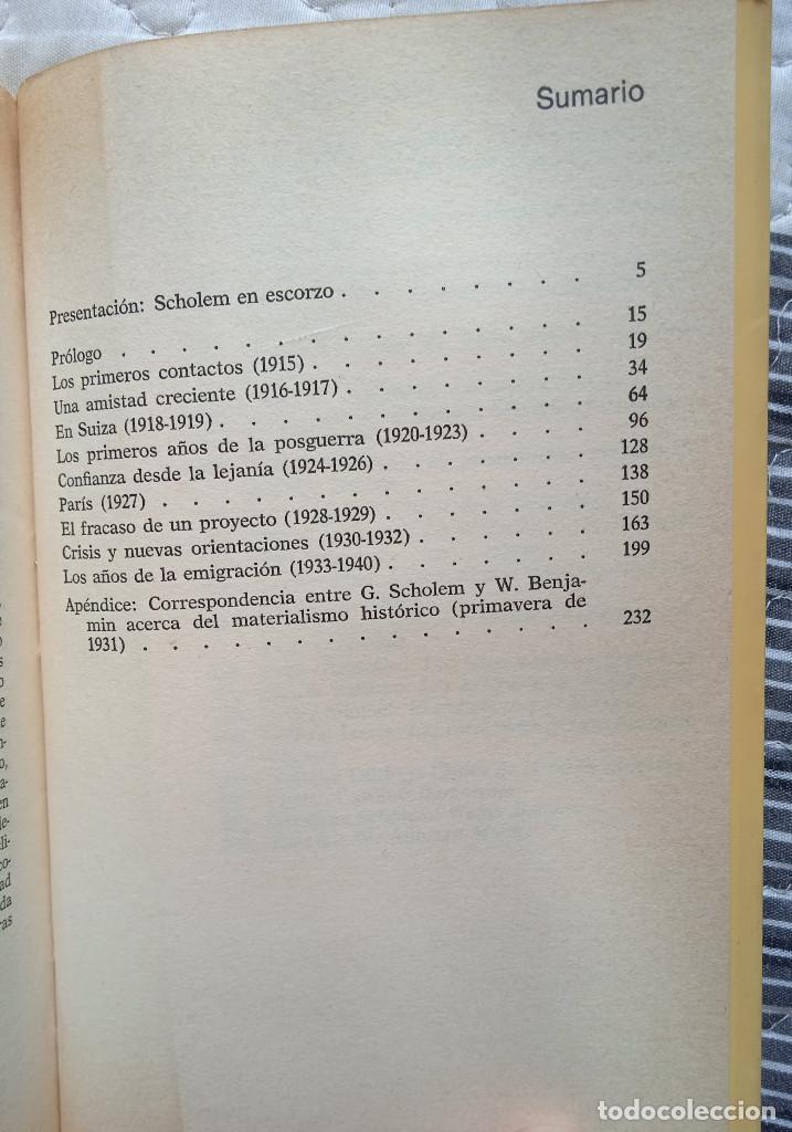 Libros de segunda mano: Walter Benjamin. Gershom Scholem - Foto 4