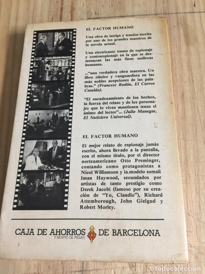 Libros de segunda mano: El factor humano - Graham Greene - Foto 2