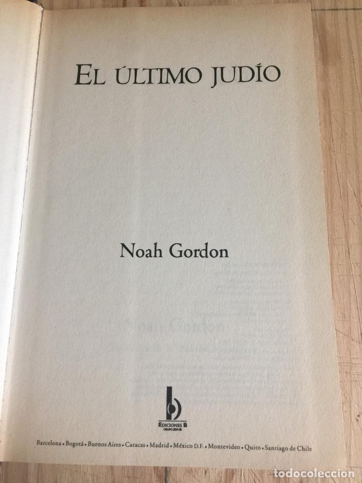 Libros de segunda mano: El &uacute;ltimo judio - Noah Gordon - Foto 3