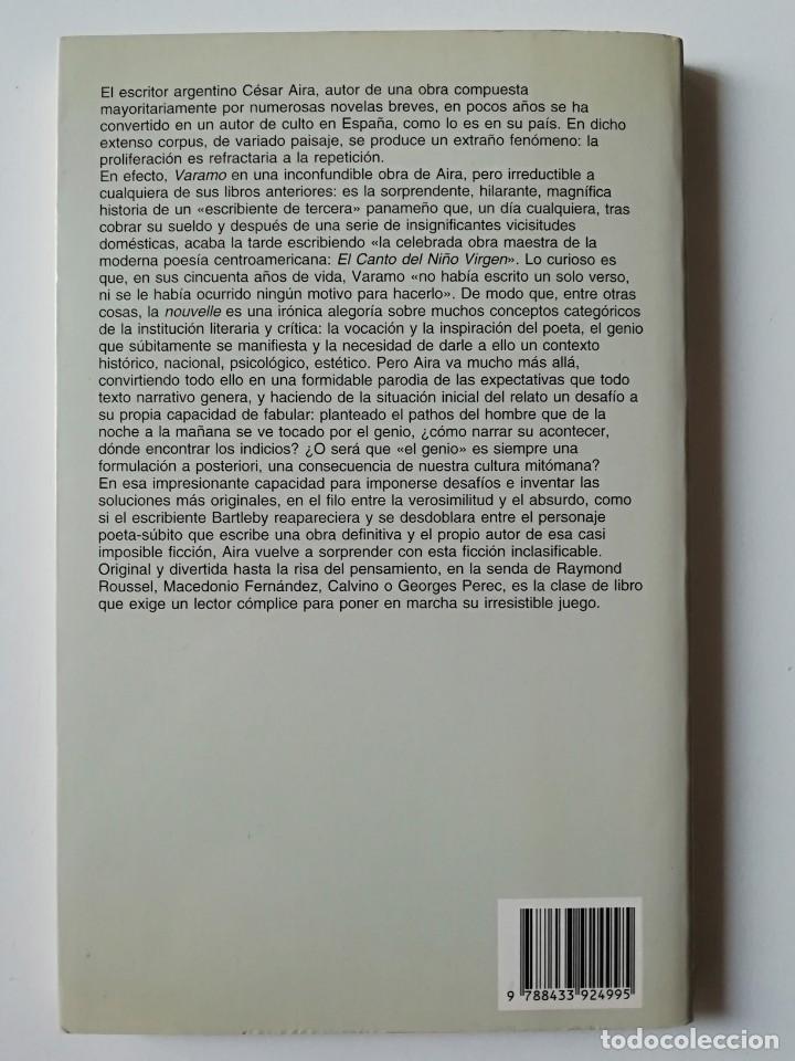 Libros de segunda mano: VARAMO - C&Eacute;SAR AIRA - ED. ANAGRAMA 2002 - Foto 2