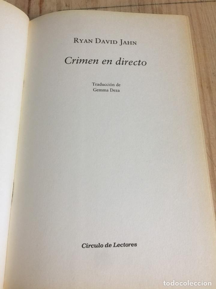 Libros de segunda mano: Crimen en directo - Ryan David Jahn - Foto 4