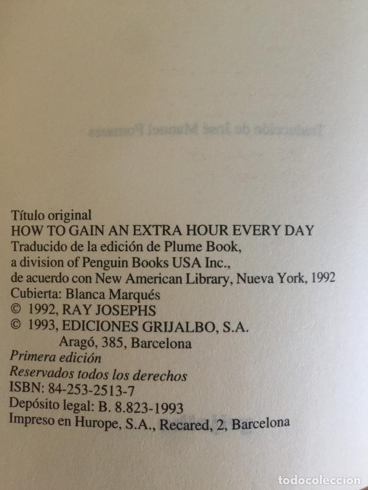 Libros de segunda mano: C&oacute;mo ganar una hora extra cada d&iacute;a - Ray Josephs - Foto 2