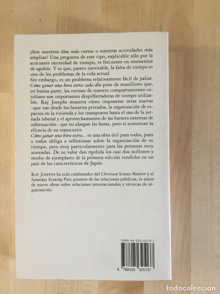 Libros de segunda mano: C&oacute;mo ganar una hora extra cada d&iacute;a - Ray Josephs - Foto 3