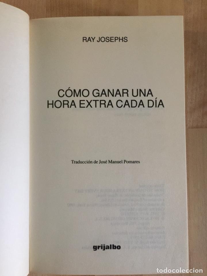Libros de segunda mano: C&oacute;mo ganar una hora extra cada d&iacute;a - Ray Josephs - Foto 5