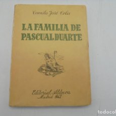 Libros de segunda mano: LA FAMILIA DE PASCUAL DUARTE. CAMILO JOSE CELA. ED. ALDECOA. 1ª ED. DEDICADO Y FIRMADO AUTOR. 1942.