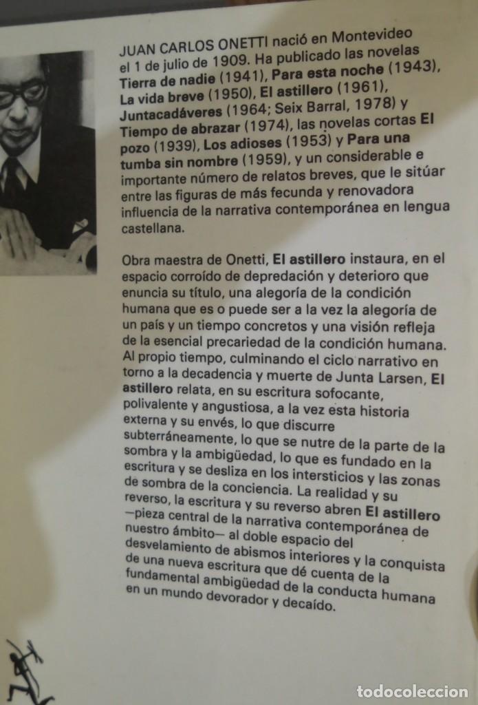 Libros de segunda mano: 1978.- EL ASTILLERO. ONETTI - Foto 2