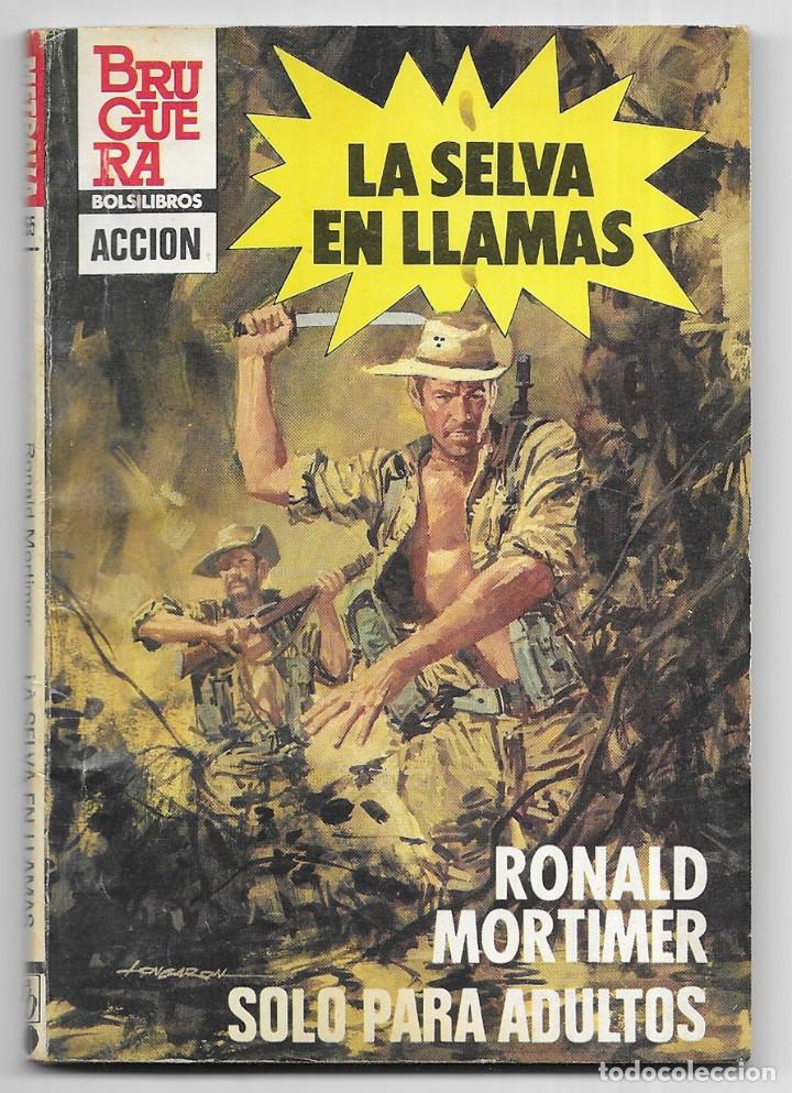 Libros de segunda mano: Selva en Llamas, La. Bolsilibros.Acci&oacute;n Col. Metralla. N&ordm; 155 Mortimer, Ronald.