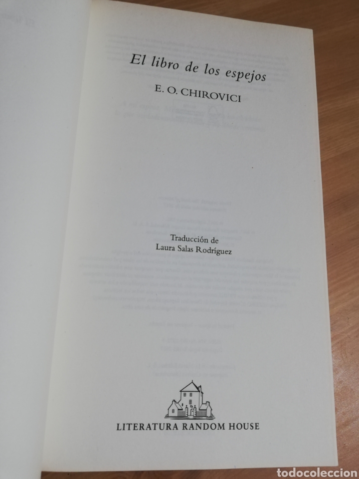 Libros de segunda mano: EL LIBRO DE LOS ESPEJOS (E. O. CHIROVICI) - Foto 2