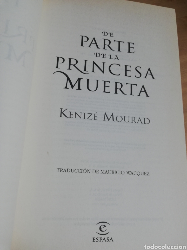 Libros de segunda mano: DE PARTE DE LA PRINCESA MUERTA (KENIZ&Eacute; MOURAD) - Foto 2