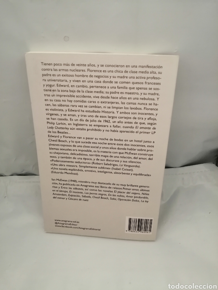 Libros de segunda mano: CHESIL BEACH (ANAGRAMA, COL. COMPACTOS) - Foto 2