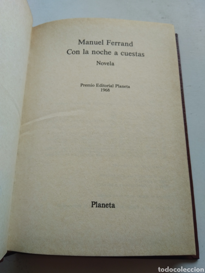 Libros de segunda mano: CON LA NOCHE A CUESTAS/MANUEL FERRAND - Foto 2