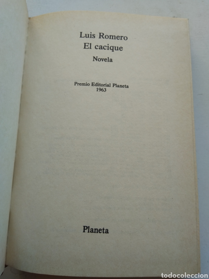Libros de segunda mano: EL CACIQUE/LUIS ROMERO - Foto 2