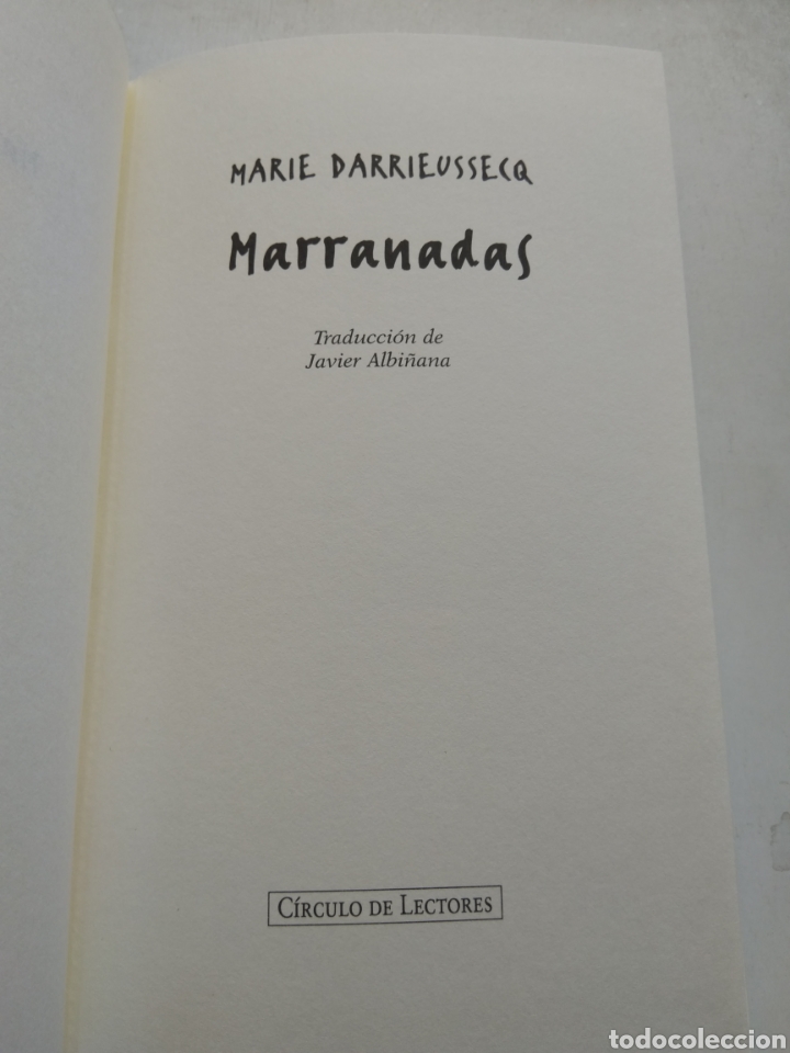 Libros de segunda mano: MARRANADAS/MARIE DARRIEUSSECQ - Foto 2