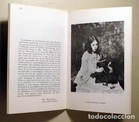 Libros de segunda mano: CARROLL, Lewis - NIÑAS - Barcelona 1980 - Fotografías - Foto 2 - 294383008
