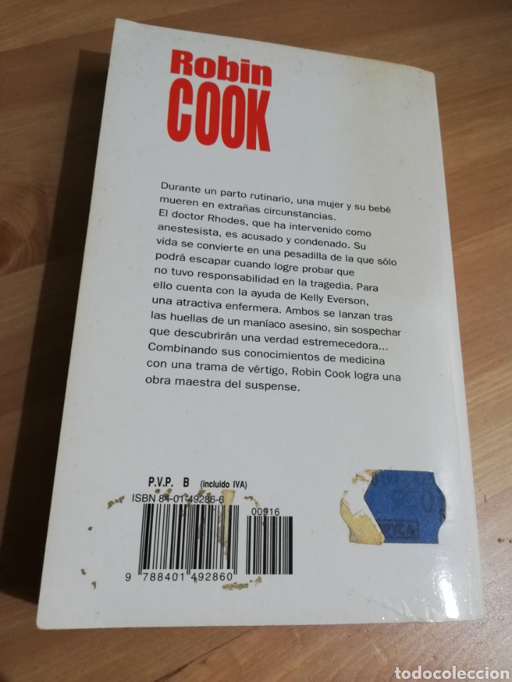 Libros de segunda mano: INTENCI&Oacute;N CRIMINAL (ROBIN COOK) - Foto 3