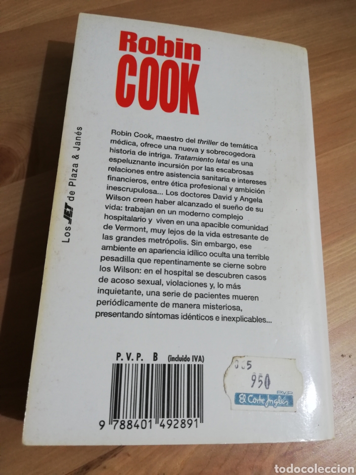 Libros de segunda mano: TRATAMIENTO LETAL (ROBIN COOK) - Foto 3