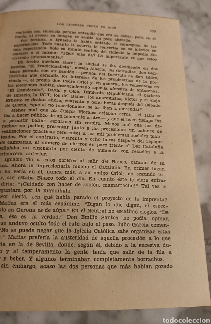 Libros de segunda mano: Libro Los cipreses creen en Dios a&ntilde;o.1957 - Foto 3
