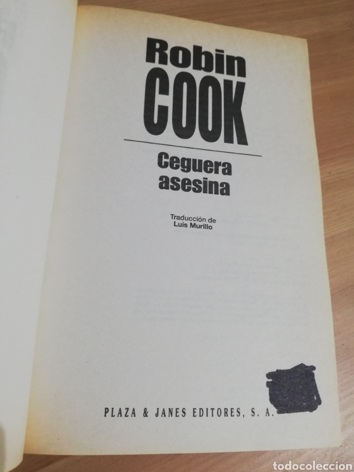Libros de segunda mano: CEGUERA ASESINA (ROBIN COOK) - Foto 2